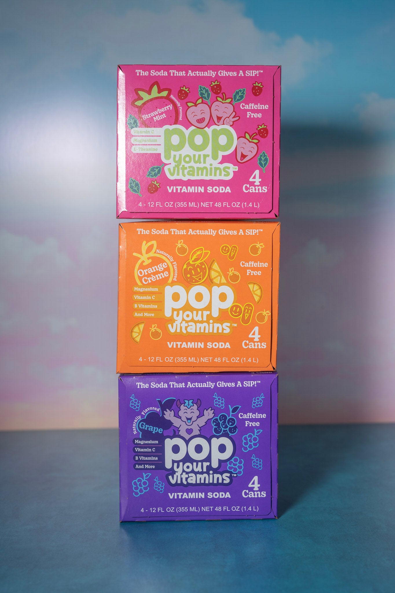 Caffeine-Free Trio 12 Cans (3 x 4-Packs)