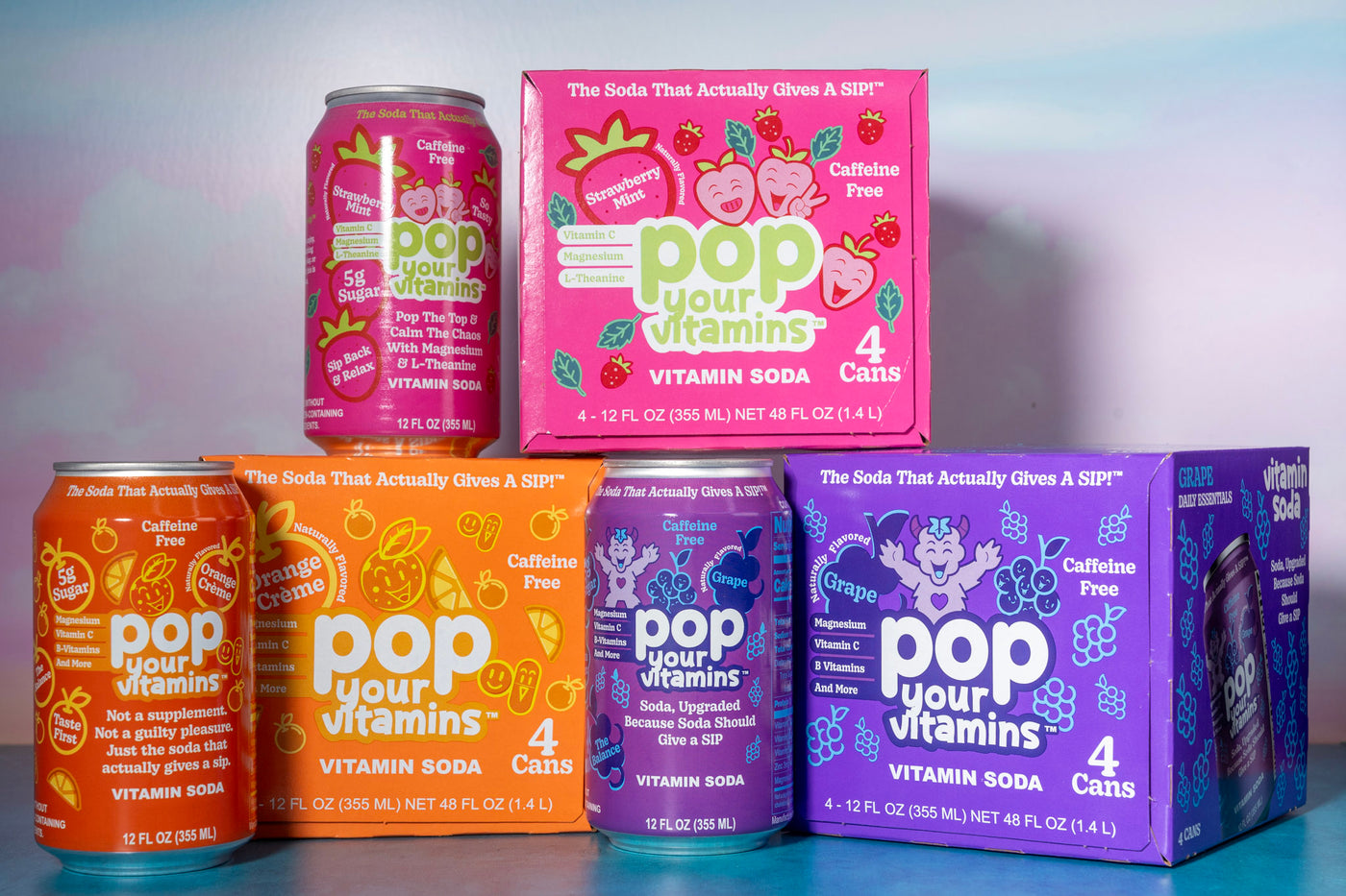 Caffeine-Free Trio 12 Cans (3 x 4-Packs)