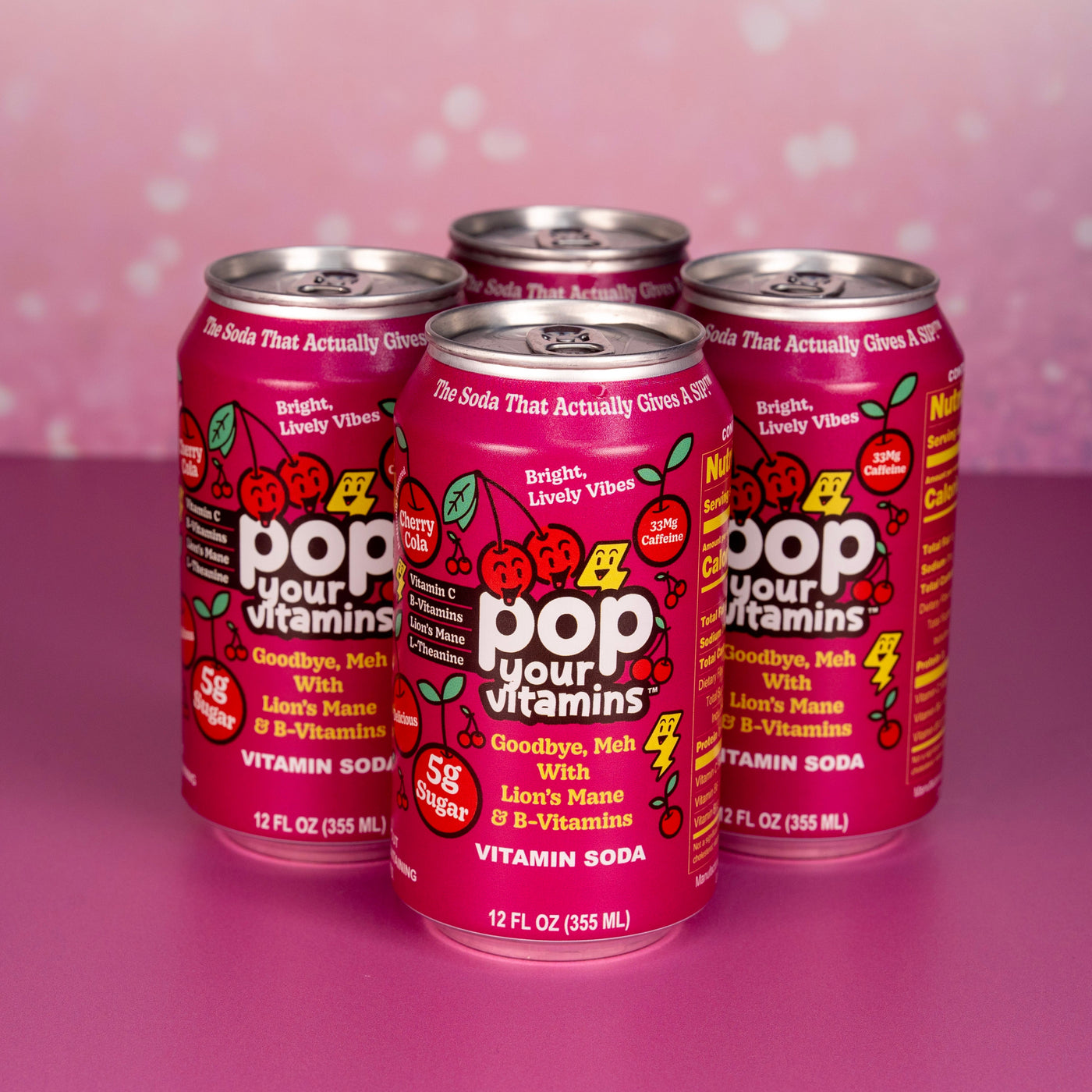 Cherry Cola | The Lift | Four Pack | Caffeinated