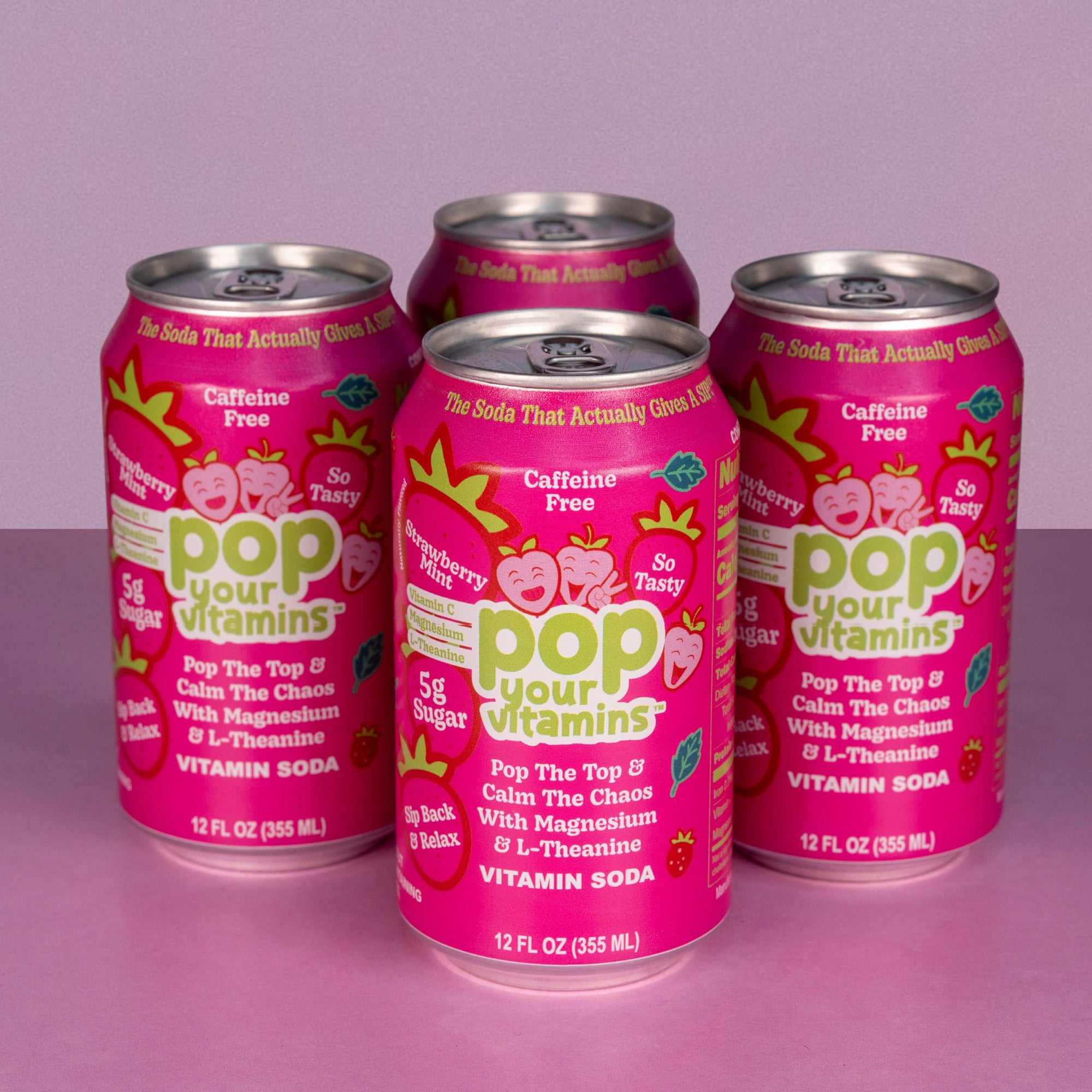 Strawberry Mint | The Chill | Four Pack | Caffeine Free